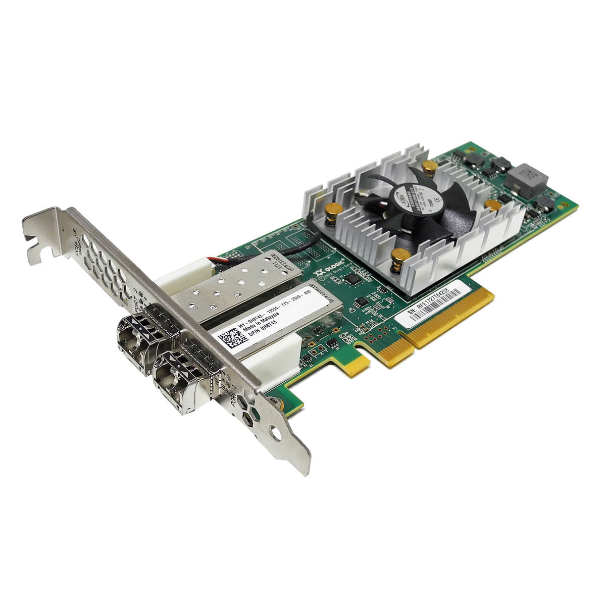 QLogic-QLE2662-DEL-Dual-Port-16Gb-PCIe-x8-FC-Serve-001.jpg HP QLogic QLE2662-HP Dual-Port 16G PCIe x8 FC Server Adapter QW972 FP +GBICs