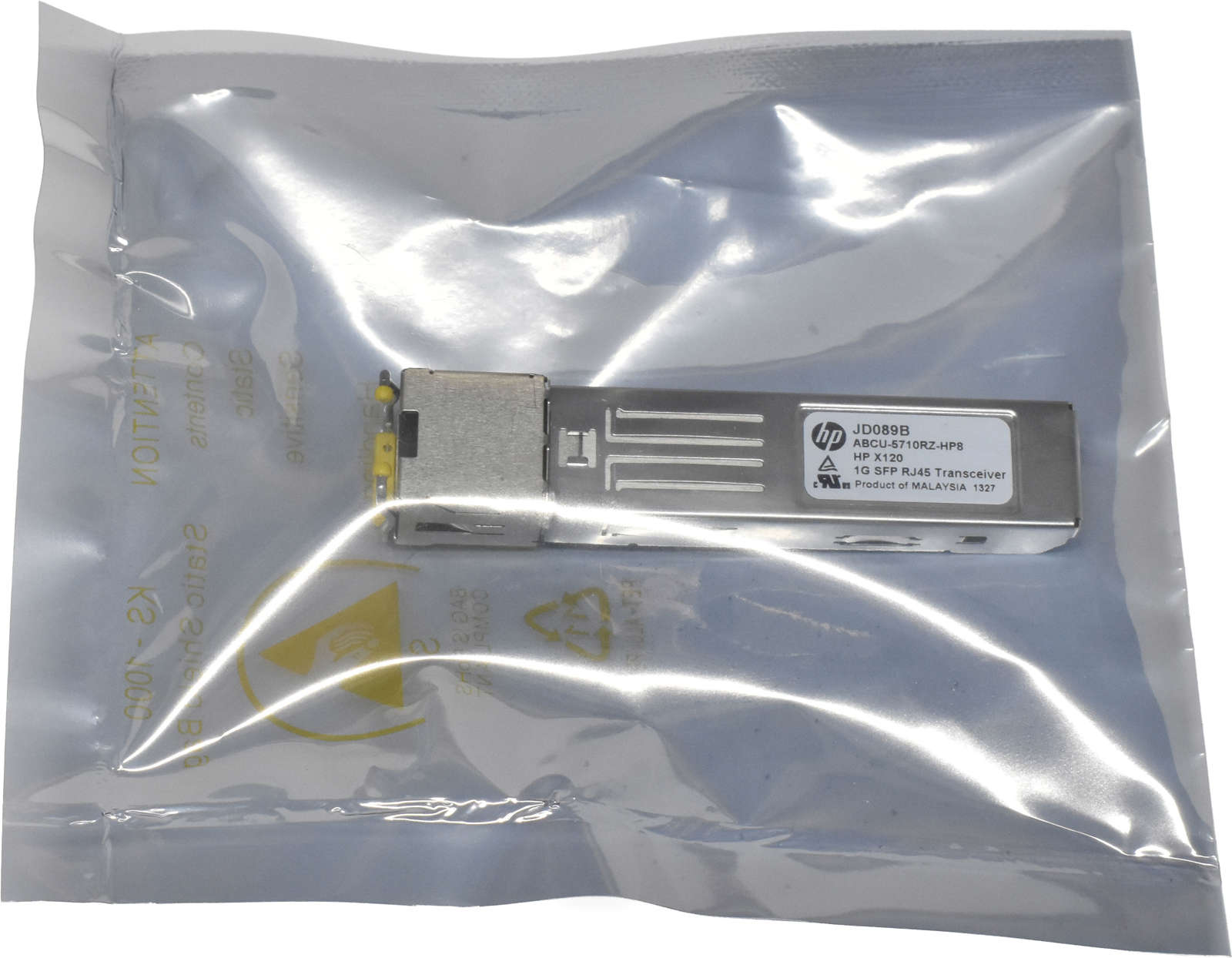 HP-X120-GBIC-JD089B-1000-Base-SFP-RJ-45-100m-Trans-001.jpg HP X120 GBIC JD089B 1000-Base SFP RJ-45 100m Transceiver NEU / NEW