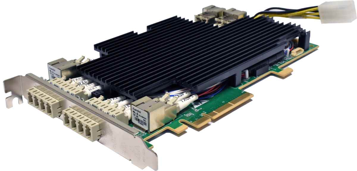 Riverbed Quad-Port NIC-1-010G-4SR-BP 410-00191-01 SR Fibre 10G PCIe x8