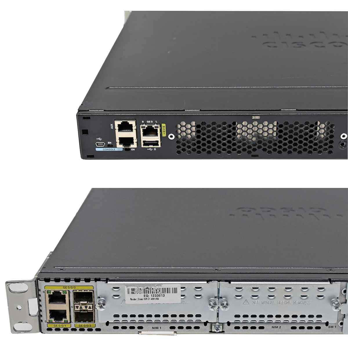 Cisco 4300 Series ISR4331/K9 GE Integrated Services Router +Rack Ears no Front Bezel Cisco 4300 Series ISR4331/K9 GE Integrated Services Router +Rack Ears no Front Bezel