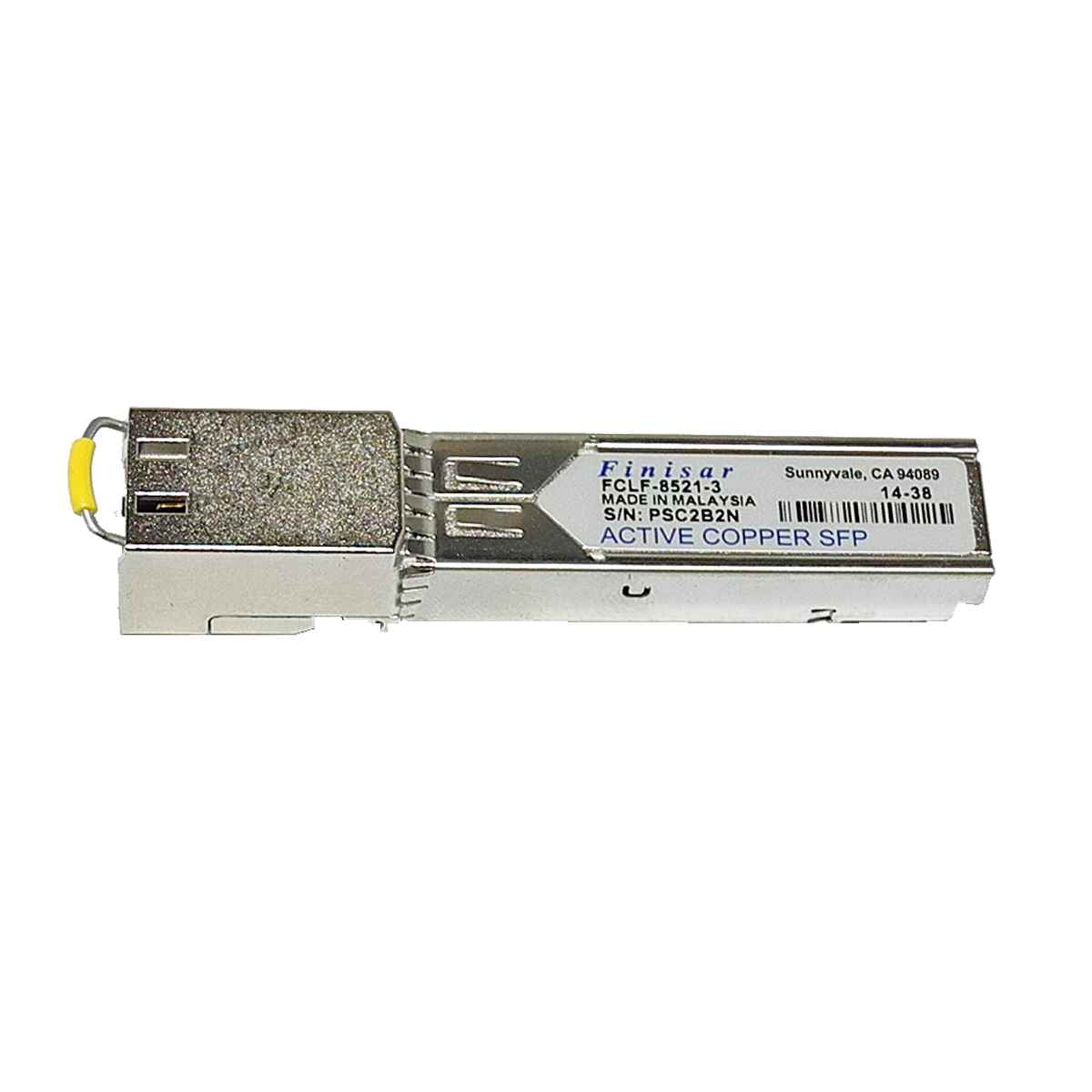 Finisar FCMJ-8521-3 FCLF-8521-3 Active Copper SFP 1000Base-T Transceiver Module Finisar FCLF8521P2BTL Active Copper SFP 1000Base-T Transceiver Module