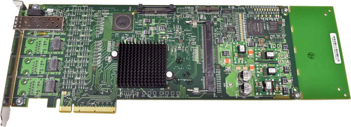 Fluke SNIDELY-3001 REV 005 PCIe x8 Single-Port SFP Gigabit Ethernet Network Card + Mini GBIC