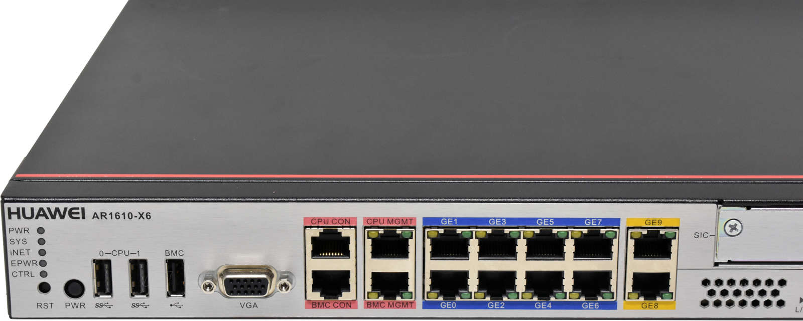 Huawei-AR1610-X6-10-Port-RJ-45-GE-Net-Engine-Acces-003.jpg Huawei AR1610-X6 10-Port RJ-45 GE Net Engine Access Router 2x WAN RJ-45/SFP