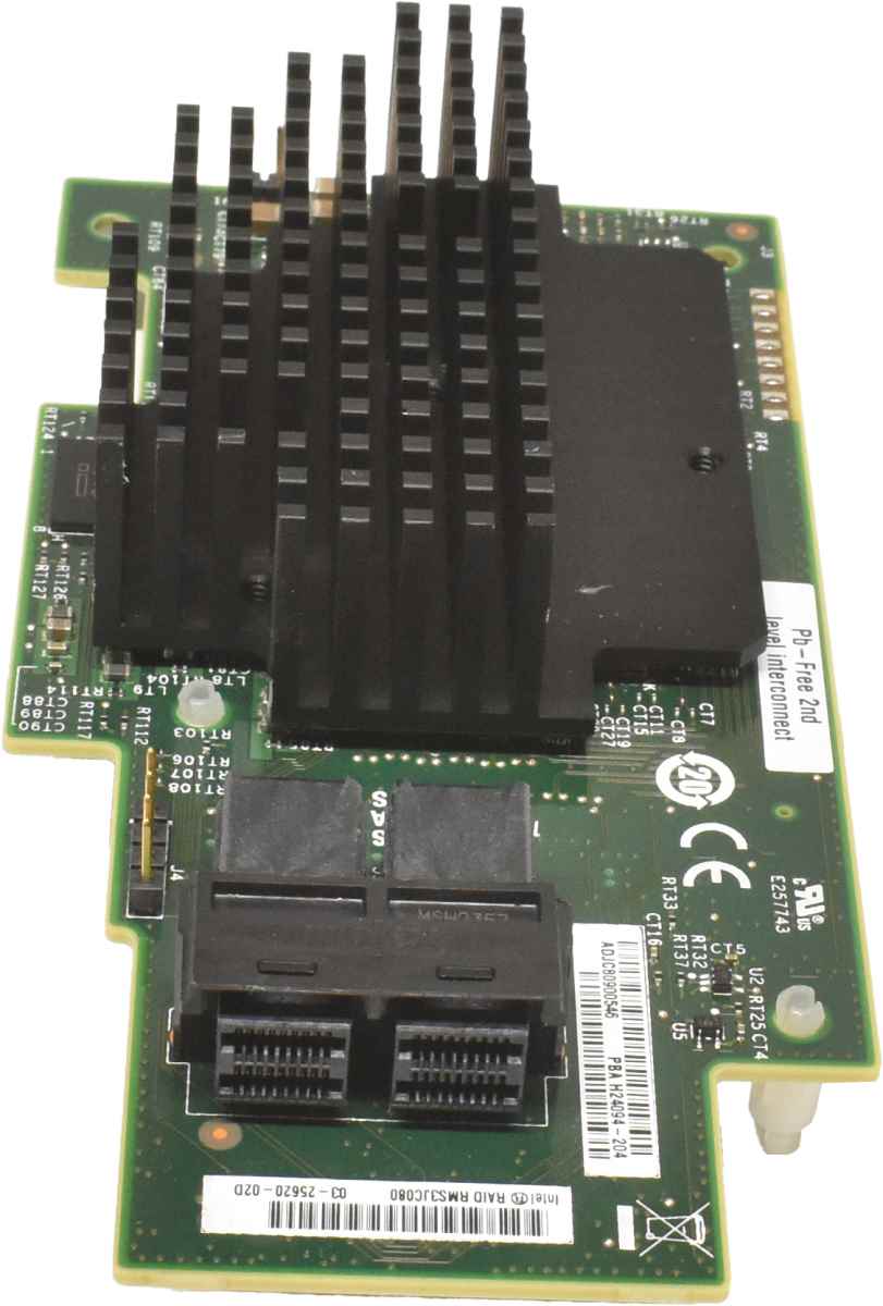 Intel RMS3JC080 8-CH SAS 12G SATA 6G Integrated RAID Controller Module 03-25620-02D