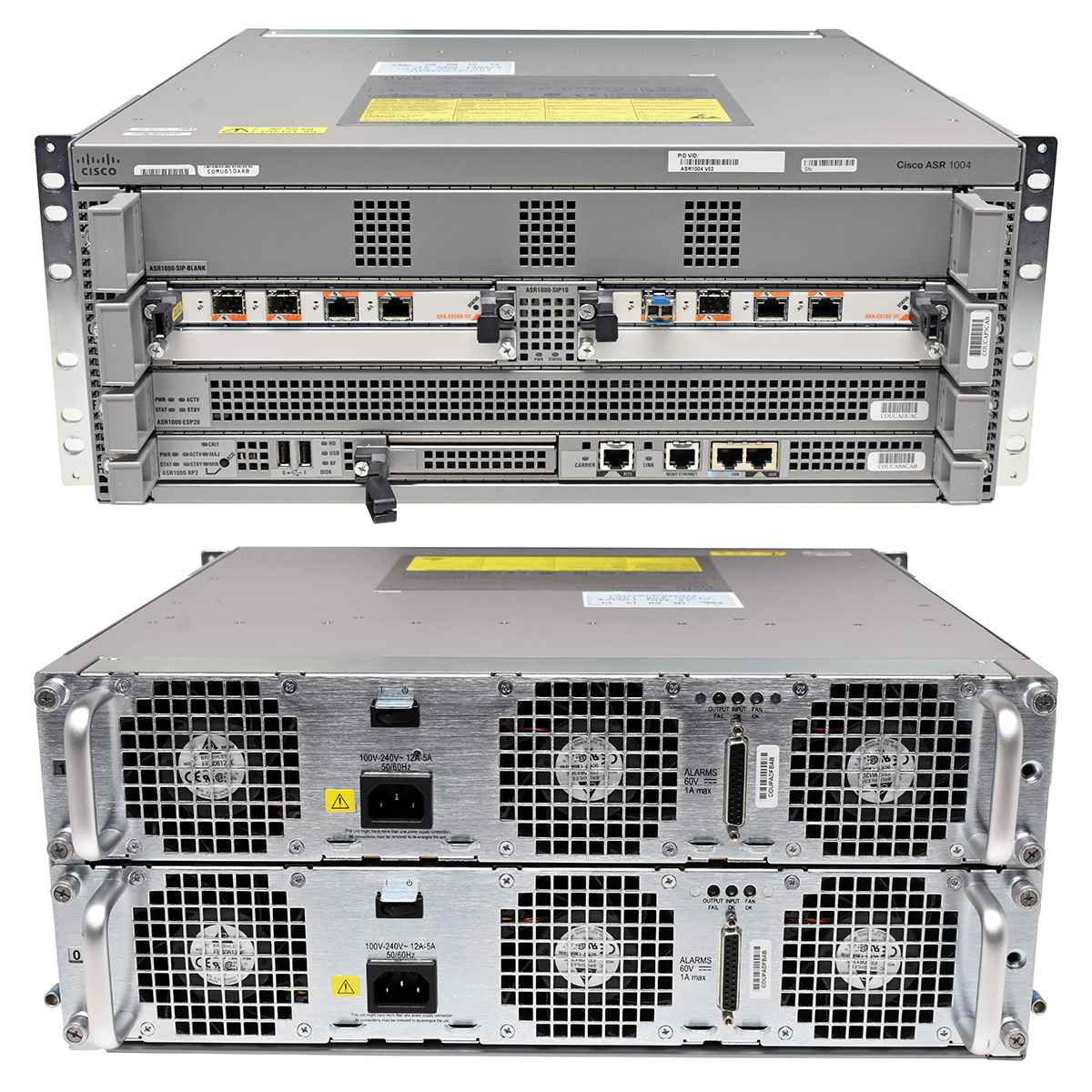 Cisco ASR1004 68-2570-06 + Modul ASR1000-RP2 ASR1000-ESP20 ASR1000-SIP10 2x SPA-2X1GE-V2 2x PSU + Mini-GBIC