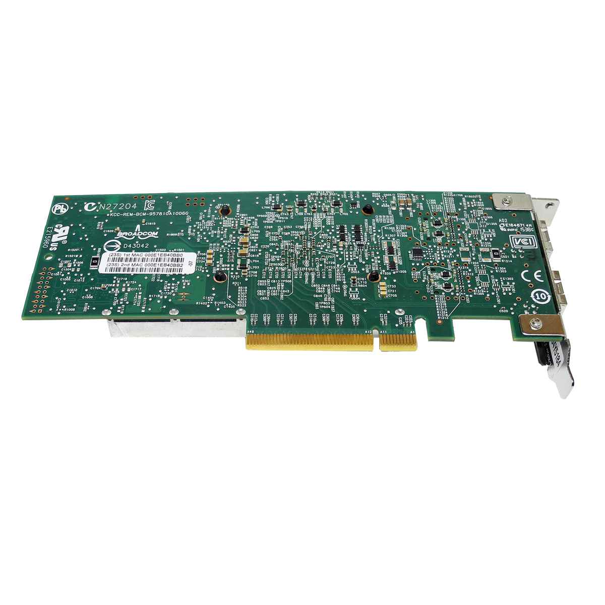 IBM 94Y5181 BroadCom NetXtreme Dual-Port 10Gb FC SFP+ Network Adapter LP IBM 94Y5181 BroadCom NetXtreme Dual-Port 10Gb FC SFP+ Network Adapter LP