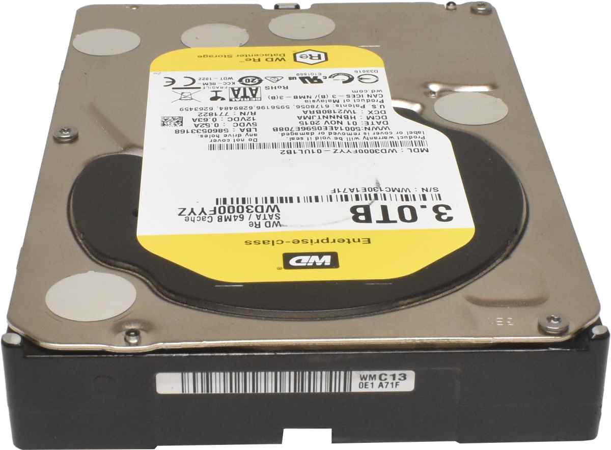 Western Digital RE 3TB 3.5" 7.2K SATA 6G HDD Festplatte WD3000FYYZ-01UL1B2 Western Digital RE 3TB 3.5" 7.2K SATA 6G HDD Festplatte WD3000FYYZ-01UL1B2