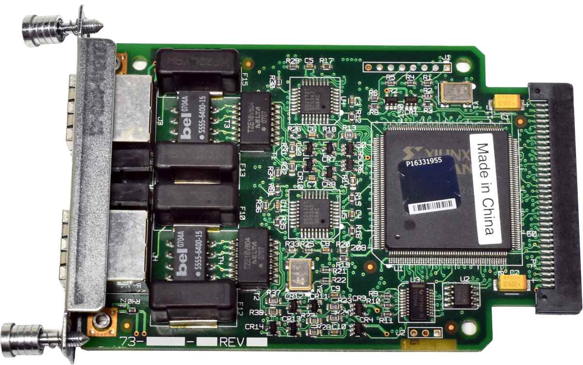 Cisco VWIC-2MFT-E1 2-Port Multiflex Voice/WAN Interface Card 800-04479-04 73-3663-04