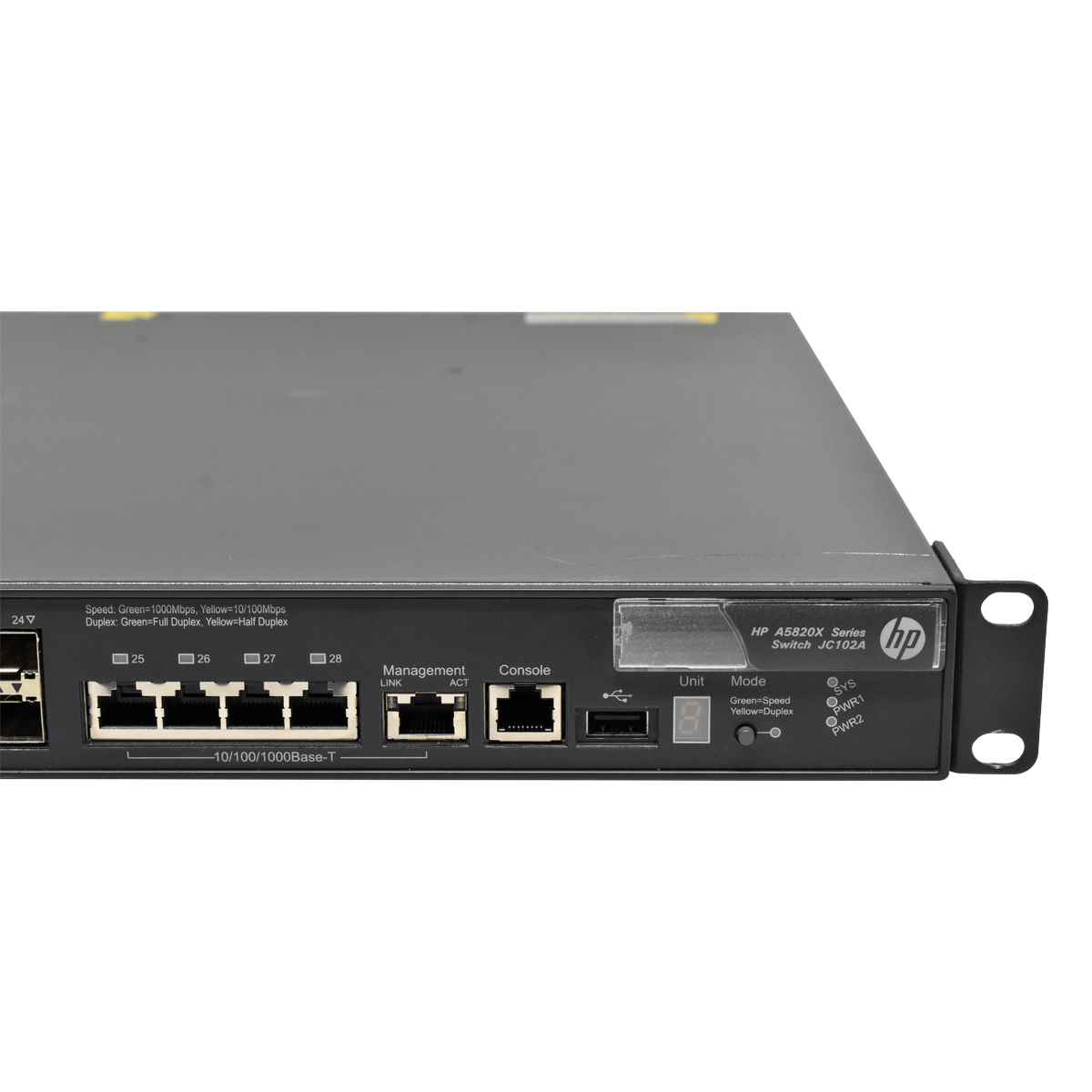 HP A5820X-24XG JC102A 24-Port 10G SFP+ Ethernet Switch 4x RJ-45 HP A5820X-24XG JC102A 24-Port 10G SFP+ Ethernet Switch 4x RJ-45