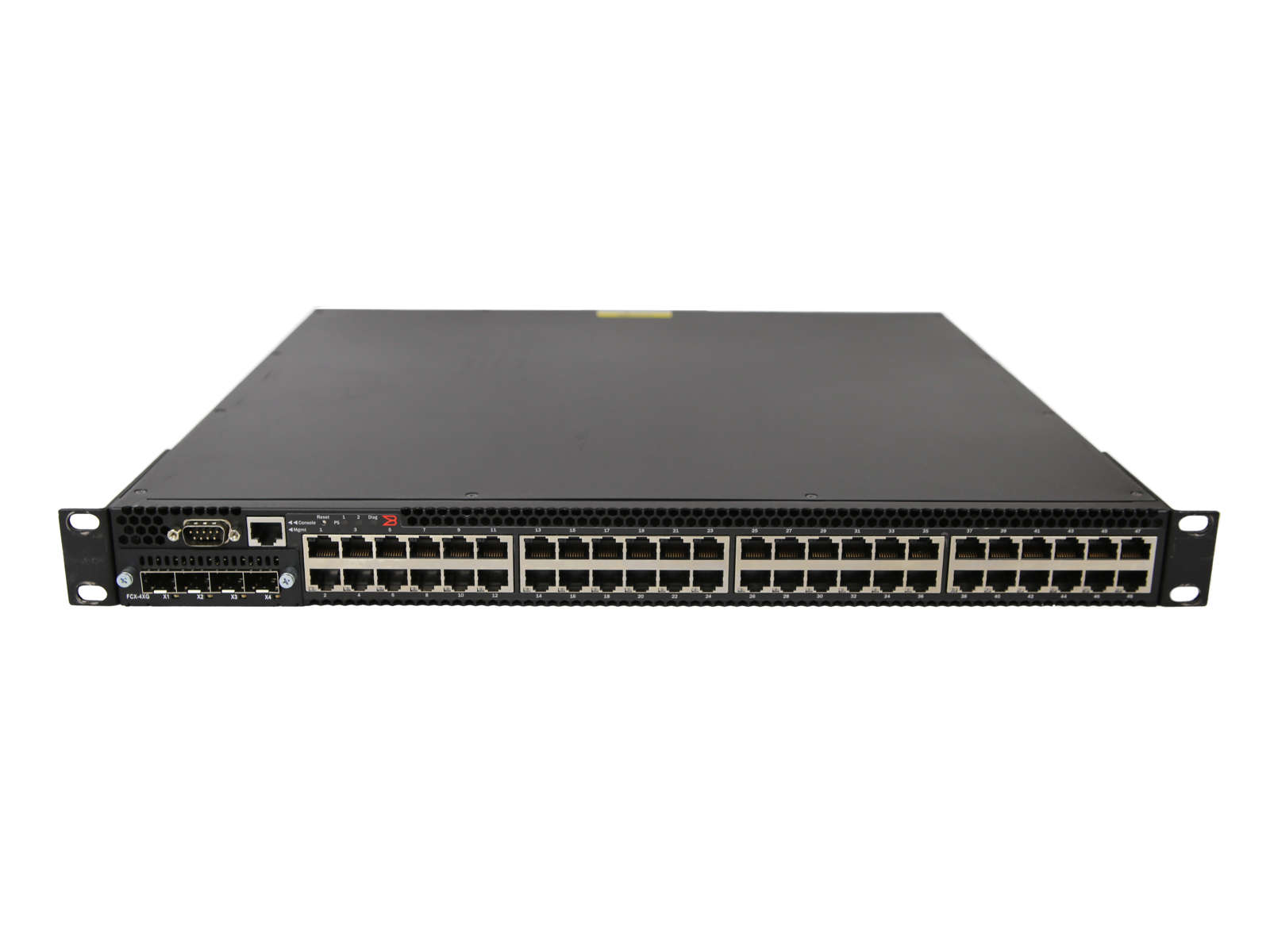Brocade-FastIron-FCX648-E-80-1003605-01-48-Port-RJ-001.jpg Brocade FastIron FCX648-E 80-1003605-01 48-Port RJ-45 GE Switch +Module FCX-4XG