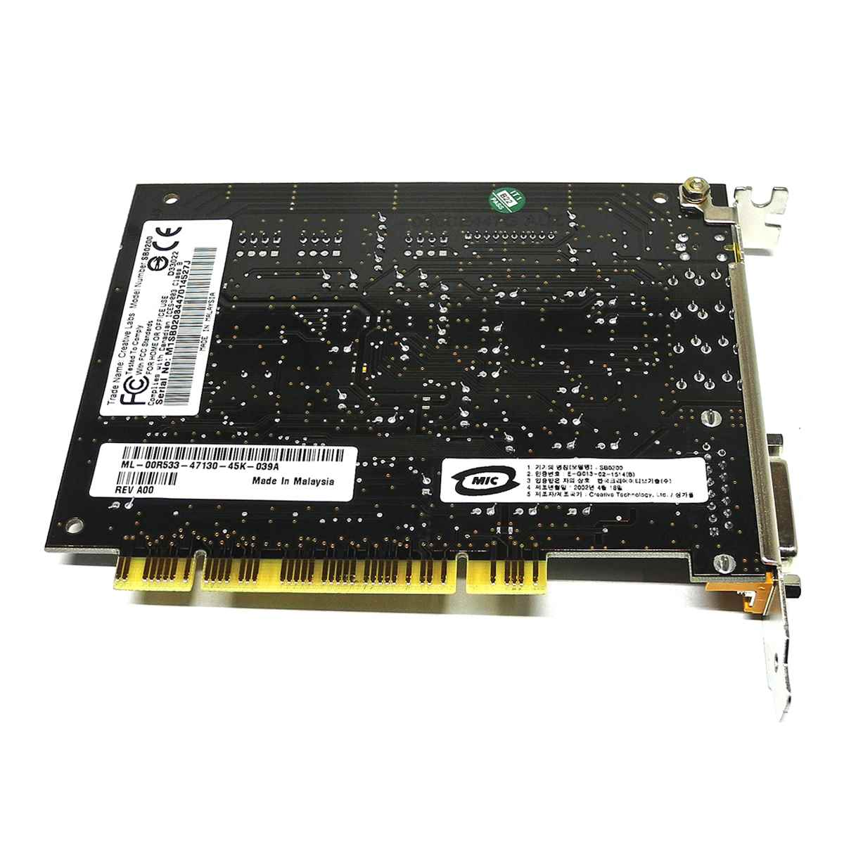DELL 00R533 Creative Labs Sound Blaster Live! SB0200 5.1 PCI Sound Card DELL 00R533 Creative Labs Sound Blaster Live! SB0200 5.1 PCI Sound Card