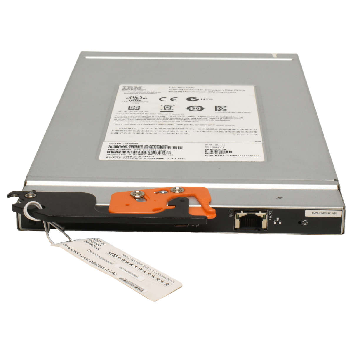 IBM-Flex-System-Management-Modul-CMM-PN-68Y7030-003.jpg IBM Flex System Chassis Management Modul 2 CMM2 00FG678 00FJ669 00Y3190