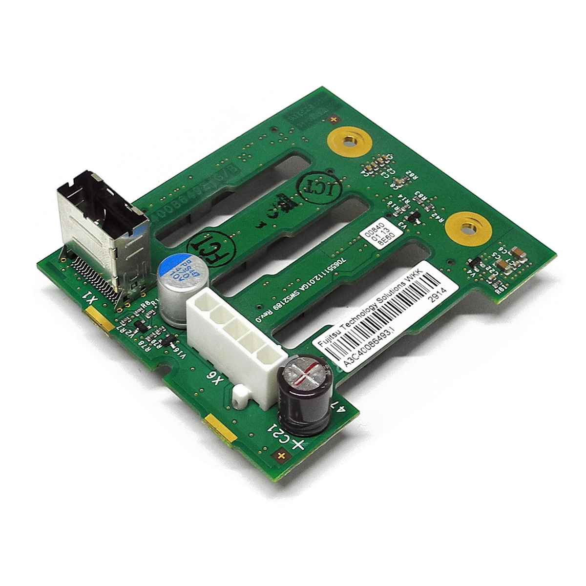 Fujitsu A3C40086493 SAS Backplane 4x2.5" für Primergy TX200/300 S6 S8 TX1320 M1 Fujitsu A3C40086493 SAS Backplane 4x2.5" für Primergy TX200/300 S6 S8 TX1320 M1