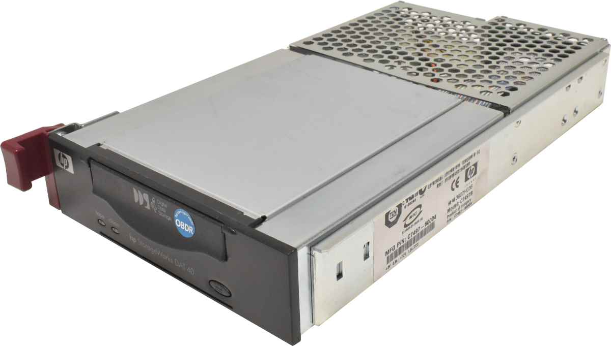 HP StorageWorks DAT 40 40GB SCSI LVD/SB Tape Drive / Bandlaufwerk C7497CB C7497-60004 HP StorageWorks DAT 40 40GB SCSI LVD/SB Tape Drive / Bandlaufwerk C7497CB C7497-60004