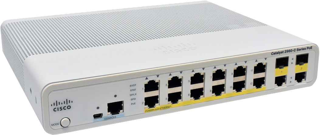Cisco Catalyst WS-C2960C-12PC-L 12-Port Fast Ethernet PoE Switch 2 x SFP NEW Cisco Catalyst WS-C2960C-12PC-L 12-Port Fast Ethernet PoE Switch 2 x SFP NEW