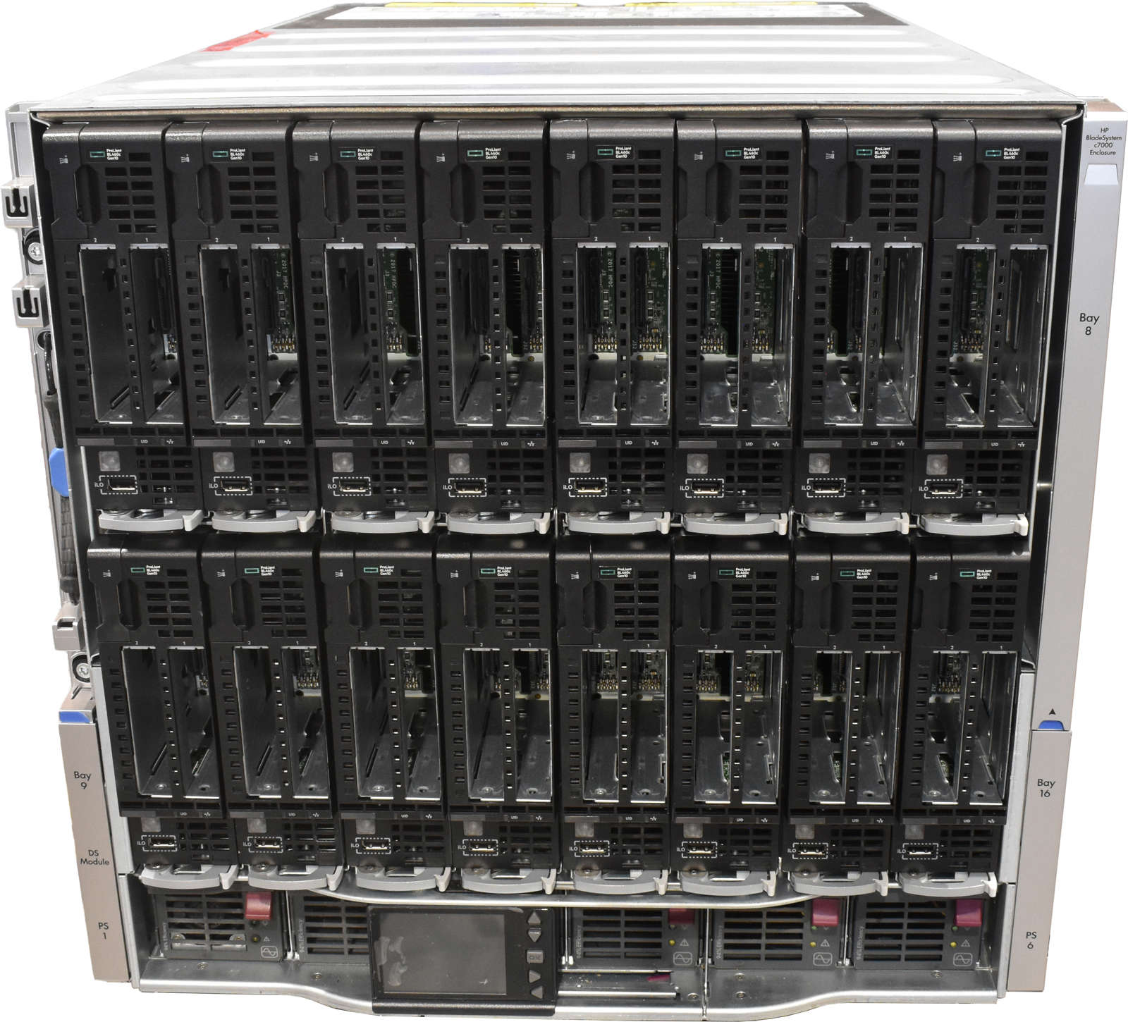 HP-BladeSystem-c7000-Enclosure-681844-B21-16xBL460-001.jpg HP BladeSystem c7000 Enclosure 681844-B21 16xBL460C G10 2xGOLD 5115 32GB RAM P204i P408e-M 2xSFF 863442-B21
