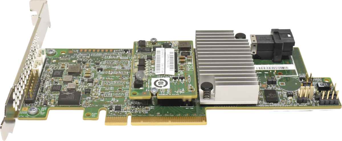 LSI MegaRAID SAS 9361-4i 4-Port 12G RAID Controller PCle x8 + MR LSICVM02 FP