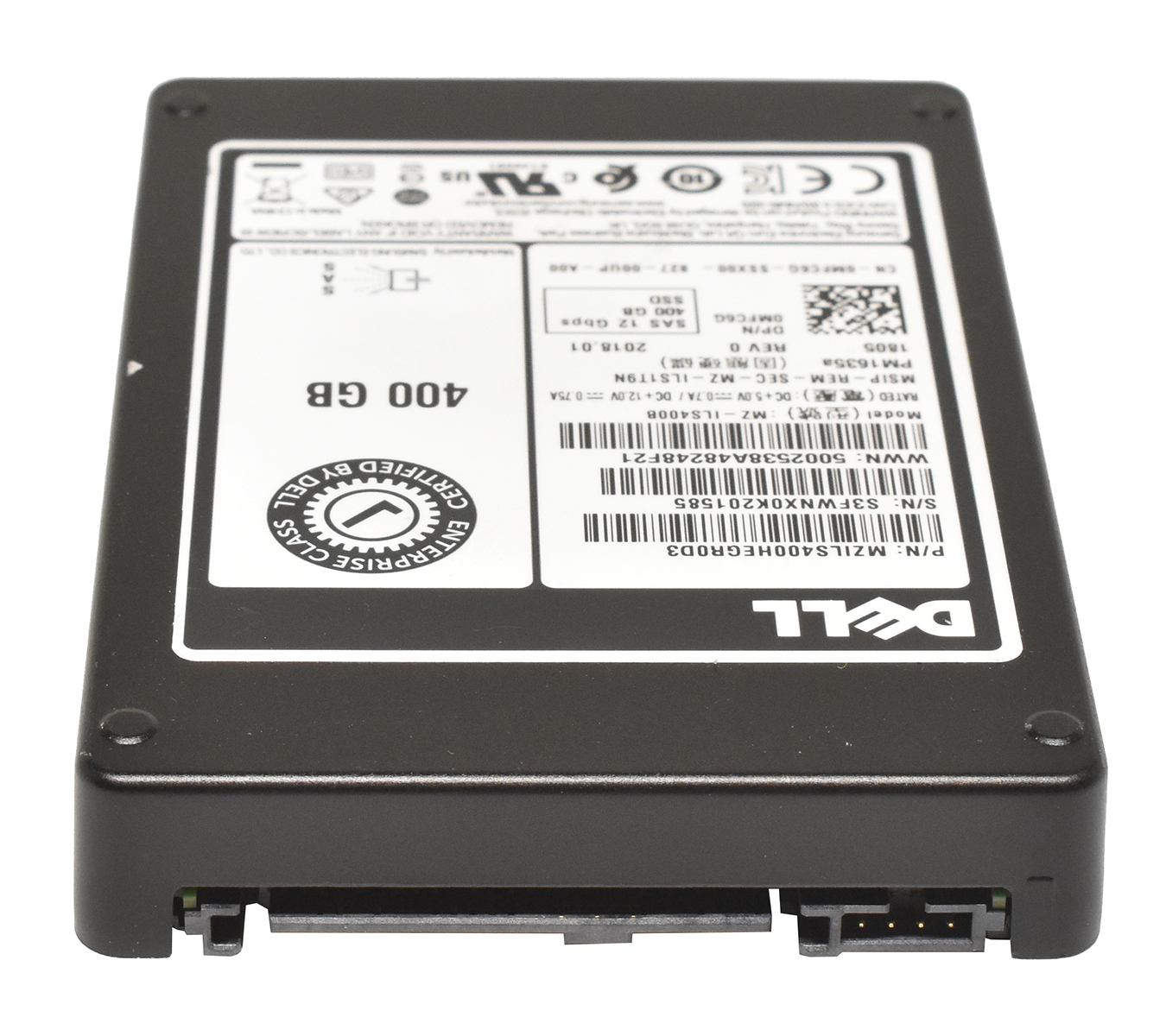 Dell 2.5" 400GB 12G SAS SSD MZILS400HEGR0D3 0MFC6G PowerEdge R650