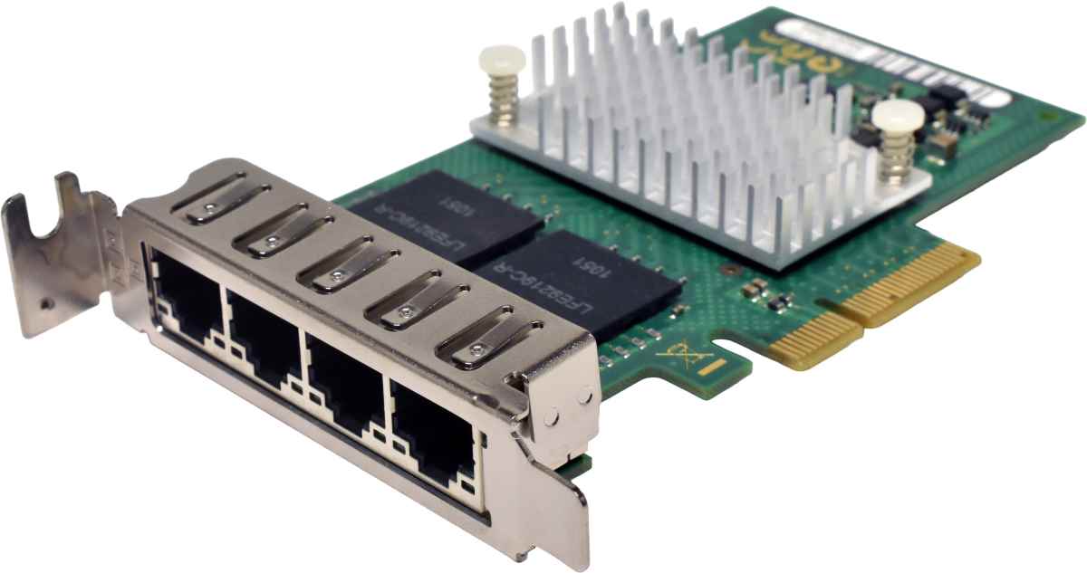 Fujitsu Primergy Quad-Port RJ-45 GE Network Adapter PCIe x4 D2745-A11 GS1 GS3 LP
