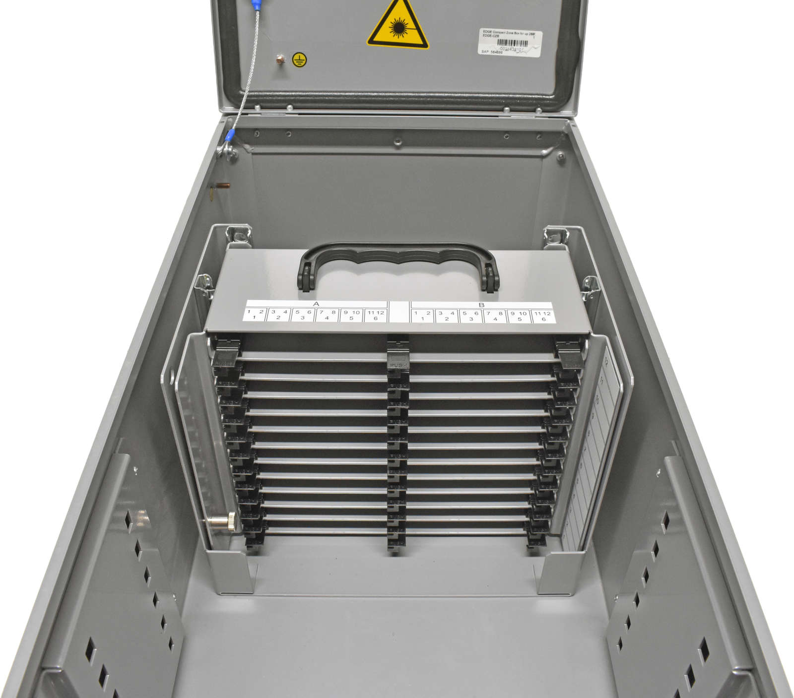 Corning EDGE-CZB Edge Floorbox for raised floor installation 288f +keys