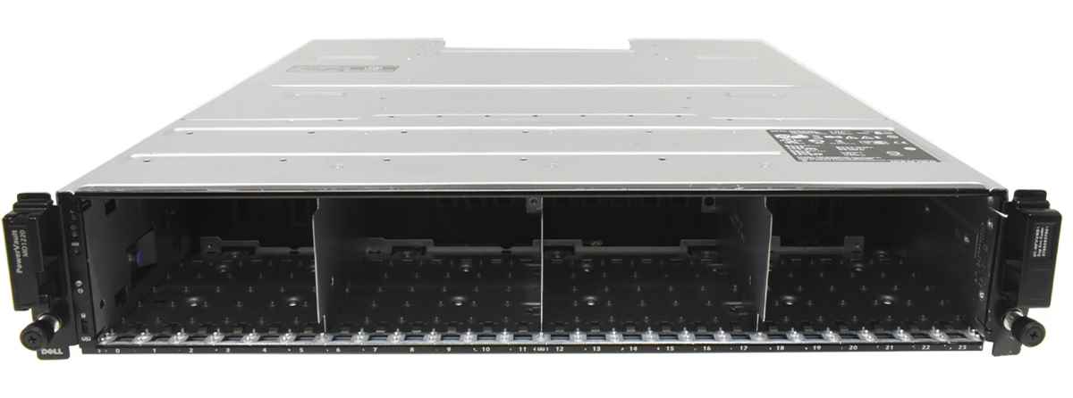 Dell PowerVault MD1220 2U 2x E01M001 SAS 6Gbps 2x 600W PSU 24x Bay 2.5 1x Bezel