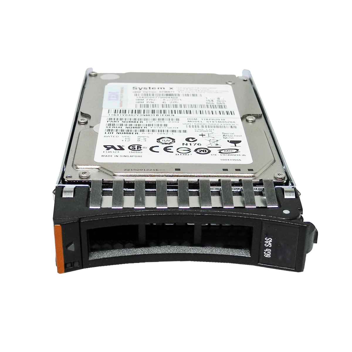 IBM Seagate 1TB 81Y9731 ST91000640NS 2.5" 7.2K 6G SATA + Caddy IBM SAS Festplatte 600GB 10k SAS 6G SFF 90Y8873 90Y8876 mit Rahmen HotSwap
