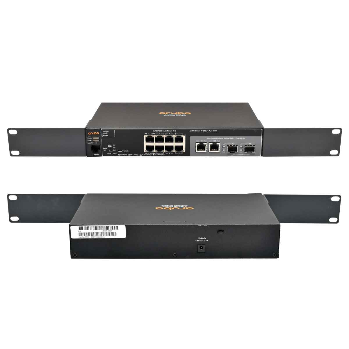 HP Aruba 2530-8G J9777A 10-Port Gigabit Ethernet Switch 2 x SFP HP Aruba 2530-8G J9777A 10-Port Gigabit Ethernet Switch 2 x SFP