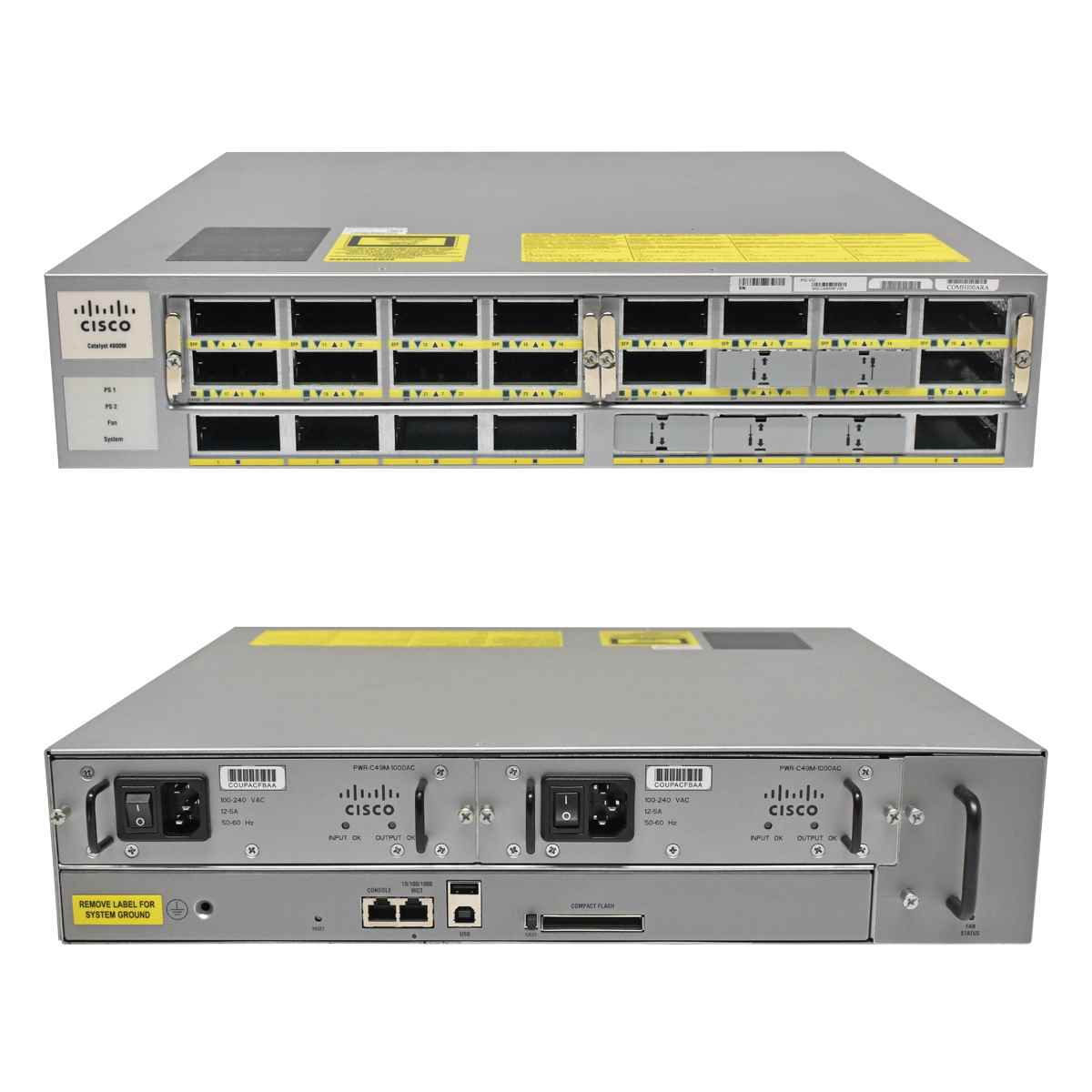 Cisco Catalyst WS-C4900M 68-2911-08 24 x 10G X2-Transceiver Ports 2 x WS-X4908-10GE Half Cards Cisco Catalyst WS-C4900M 68-2911-08 24 x 10G X2-Transceiver Ports 2 x WS-X4908-10GE Half Cards
