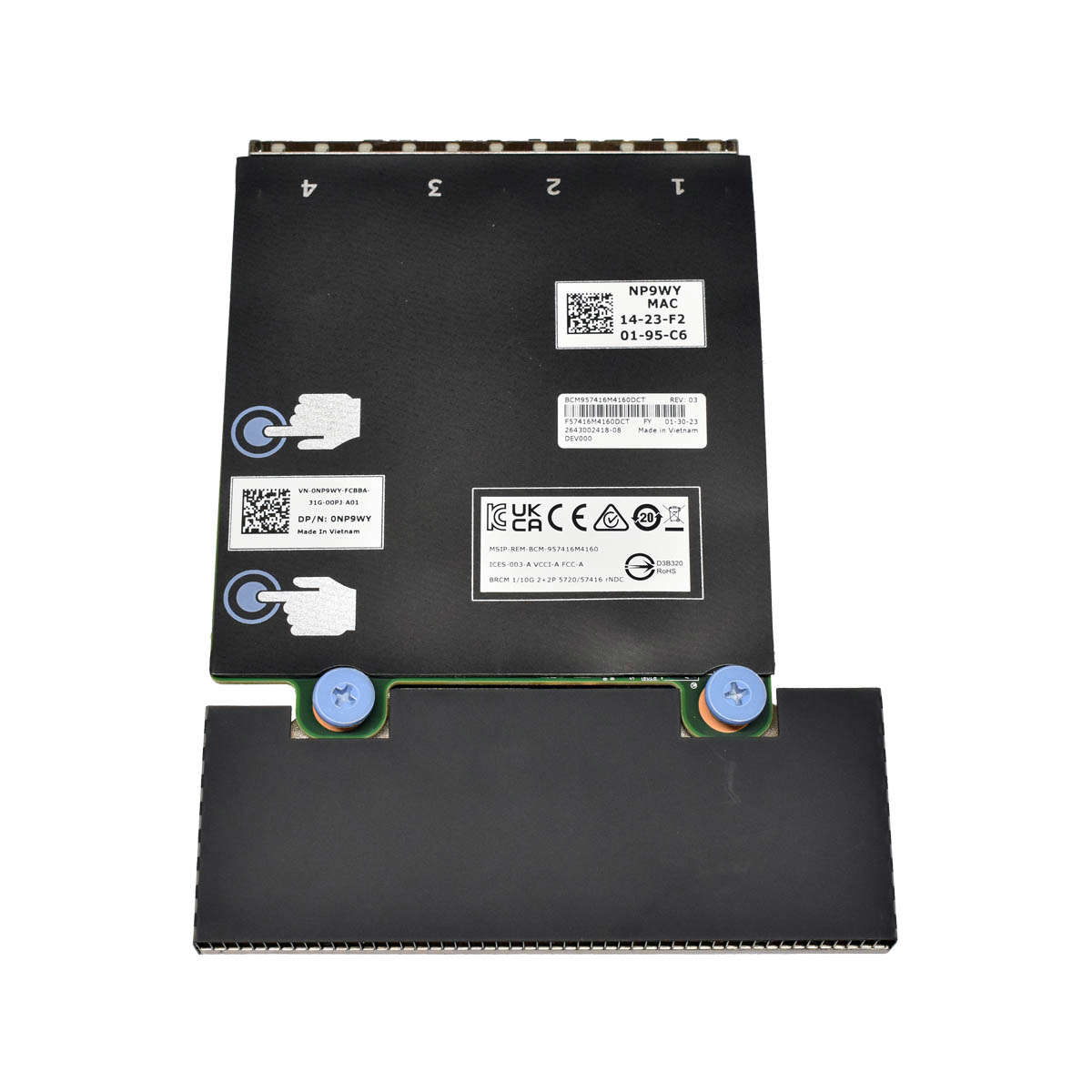 Dell 0NP9WY Broadcom 57416 4-Port 2x10G 2x1G Network Card BCM957416M4160DCT