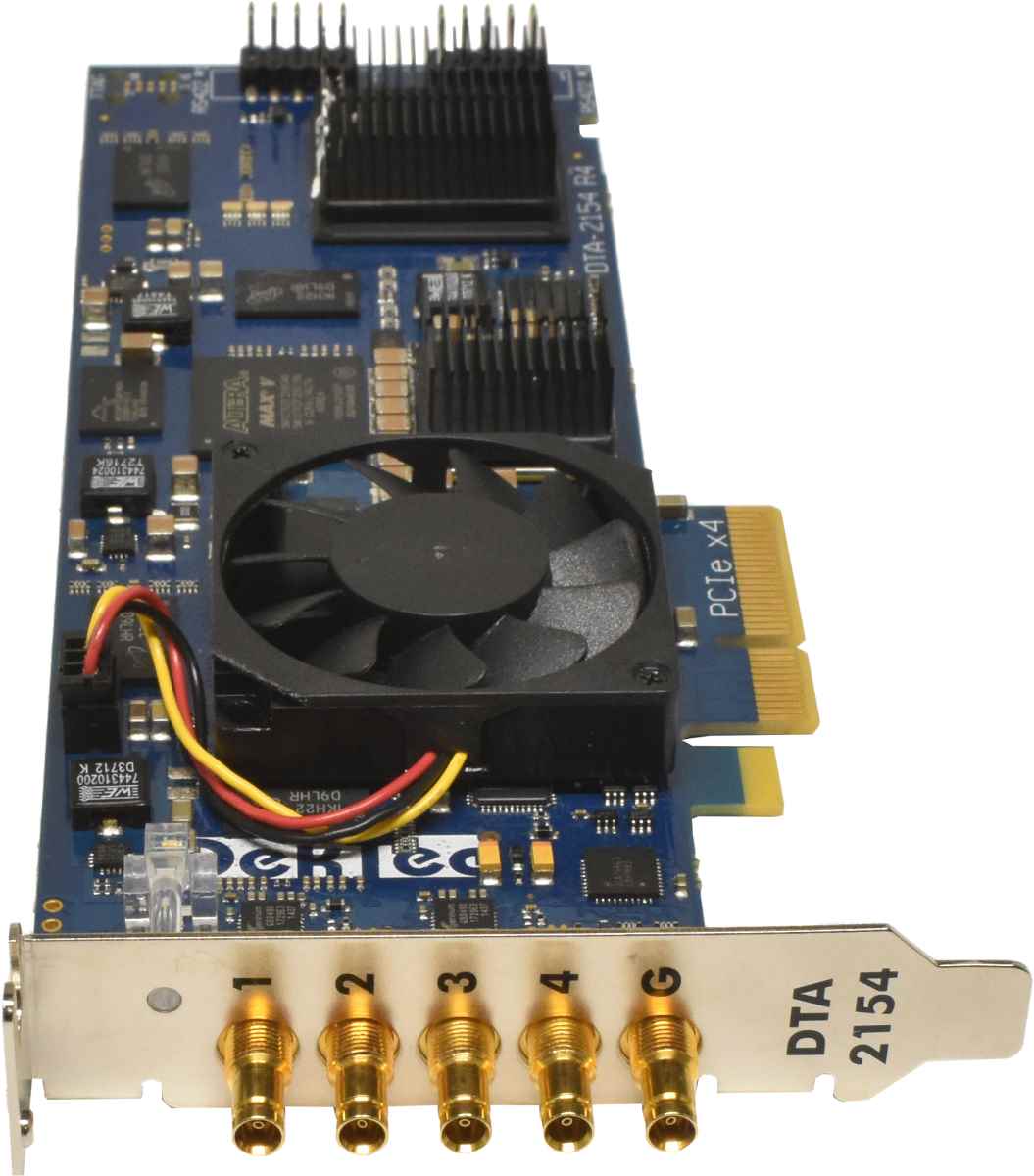 DekTec DTA-2154 R4 Quad HD-SDI / ASI Ports for PCle + genlock LP