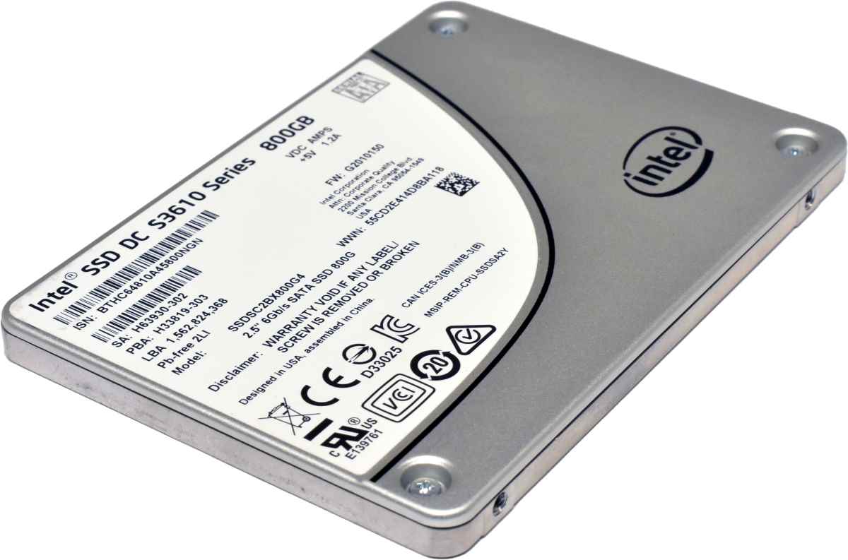 Intel SSD DC S3610 Series 800GB 2.5" 6G SATA SSD SSDSC2BX800G4 Server Storage