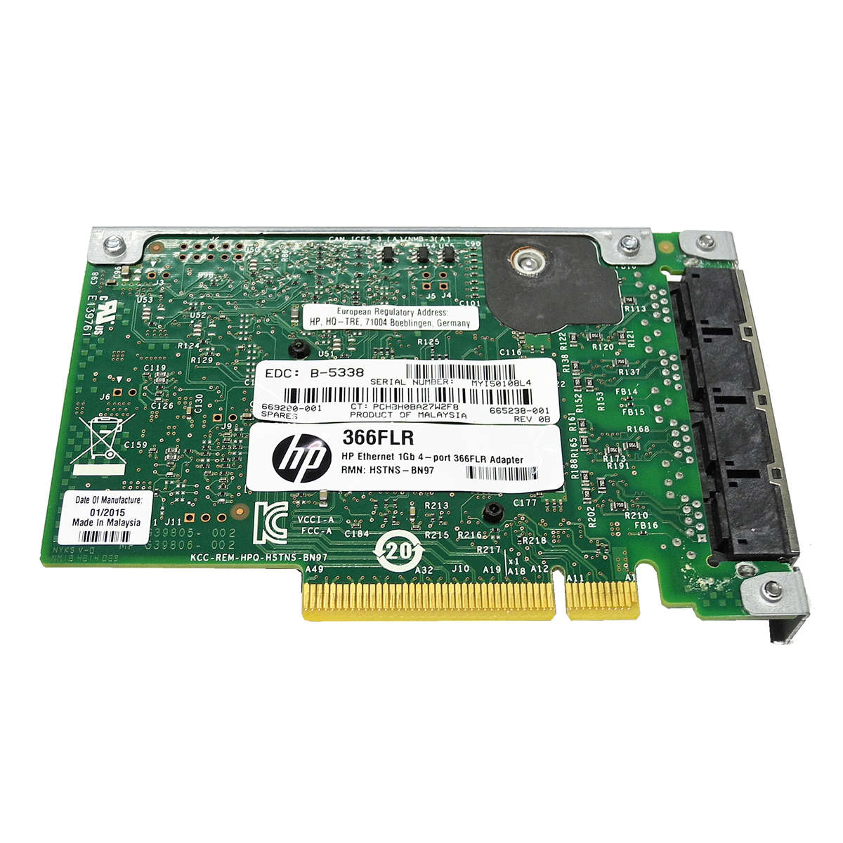 HP-366FLR-4-Port-PCIe-x8-Gigabit-Ethernet-Network-003.jpg HP 366FLR 4-Port PCIe x8 Gigabit Ethernet Network Adapter 665238-001 669280-001