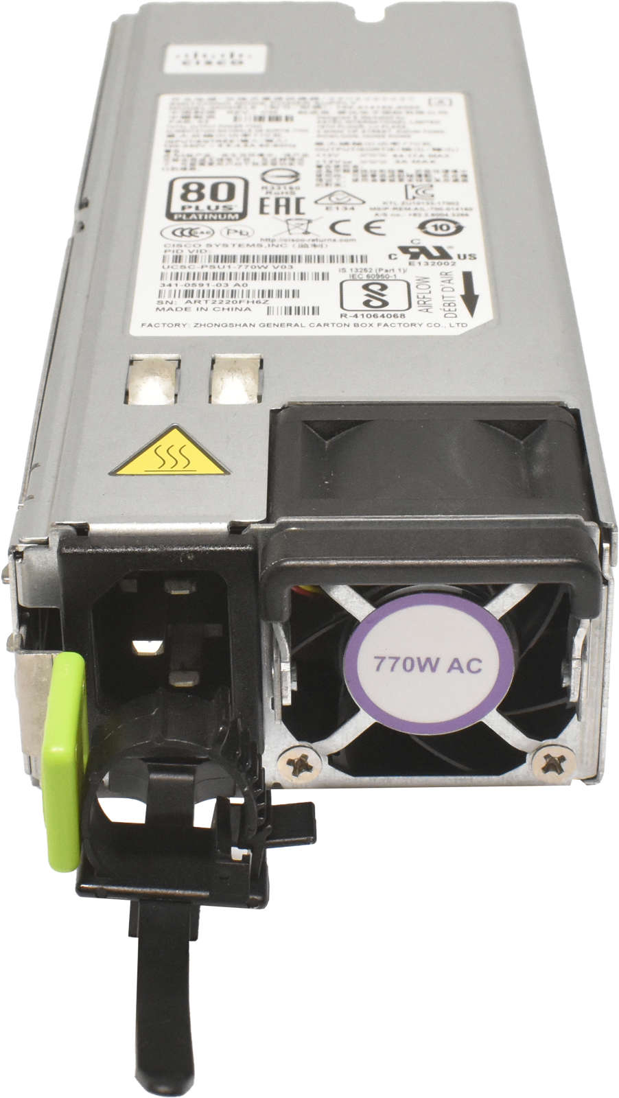 Cisco UCSC-PSU1-770W 341-0591-01/02/03/04 770W PSU for C220 M4 Server