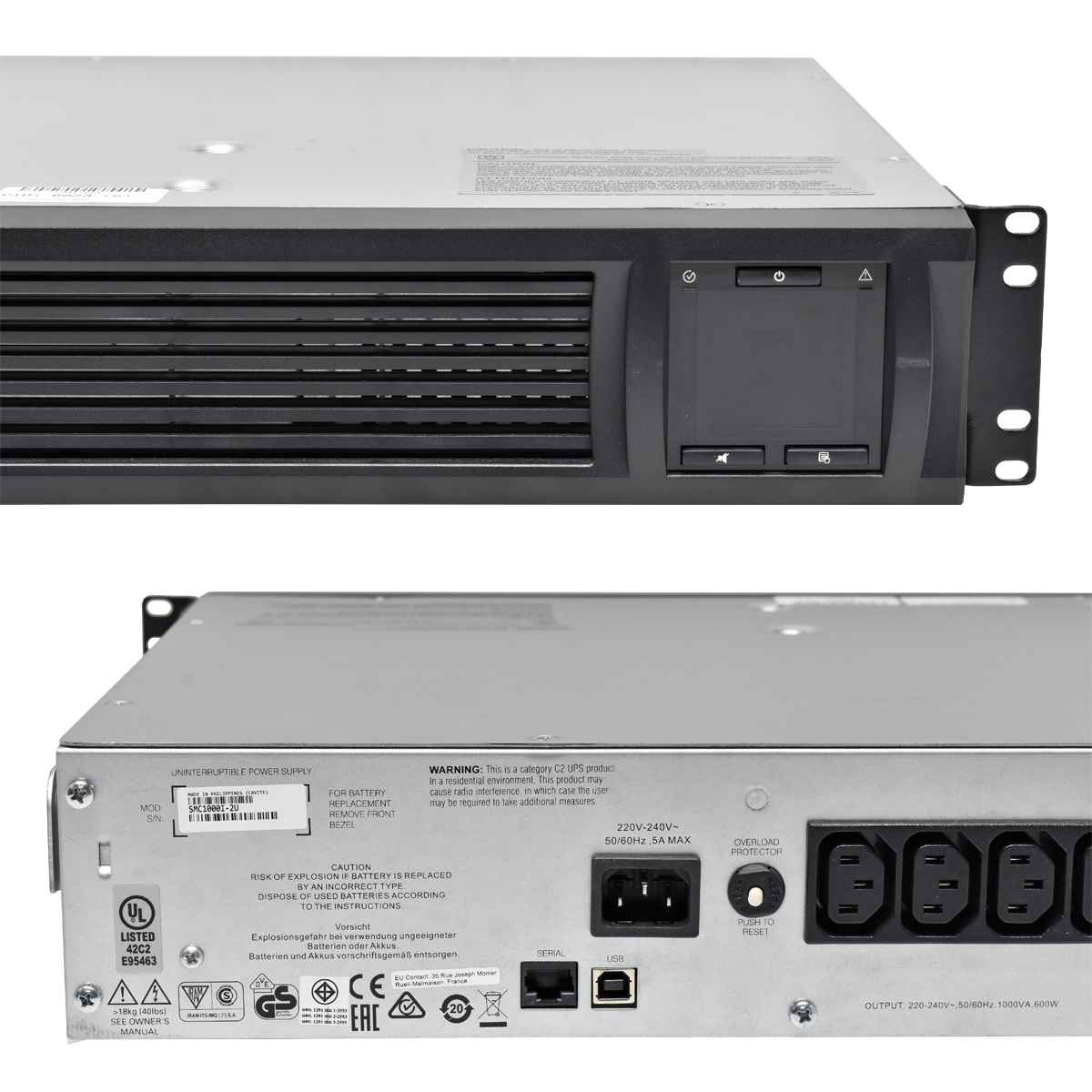 APC Smart-UPS C1000 SMC1000I-2U 1000VA LCD APC Smart-UPS C1000 SMC1000I-2U 1000VA LCD