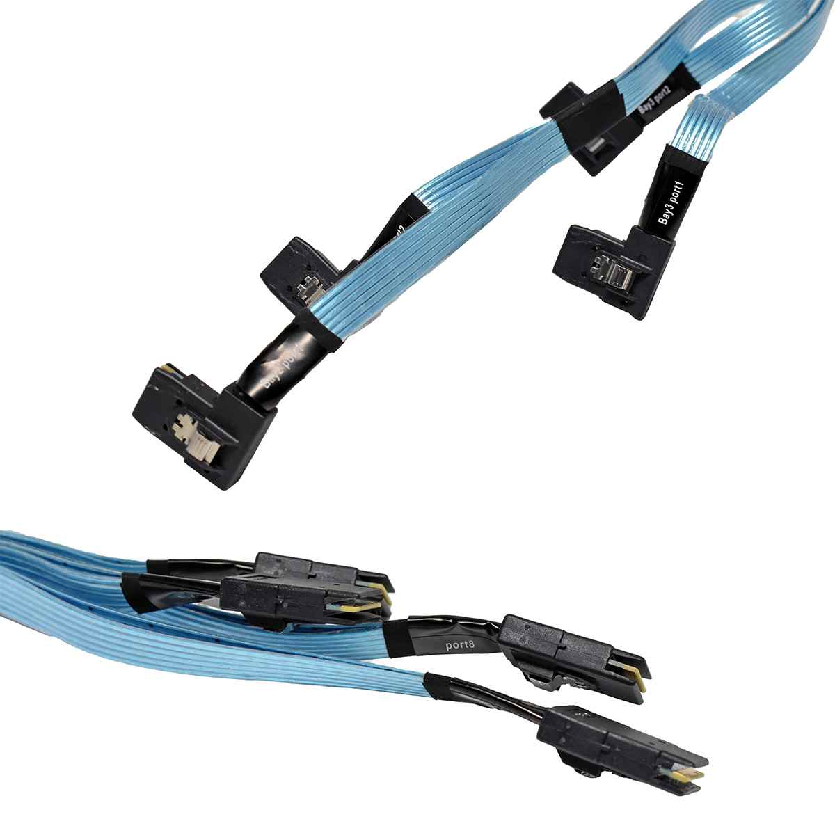 HP Quad-MiniSAS Data Cable 781579-001 SFF-8087 - SFF-8087 angled HP Quad-MiniSAS Data Cable 781579-001 SFF-8087 - SFF-8087 angled