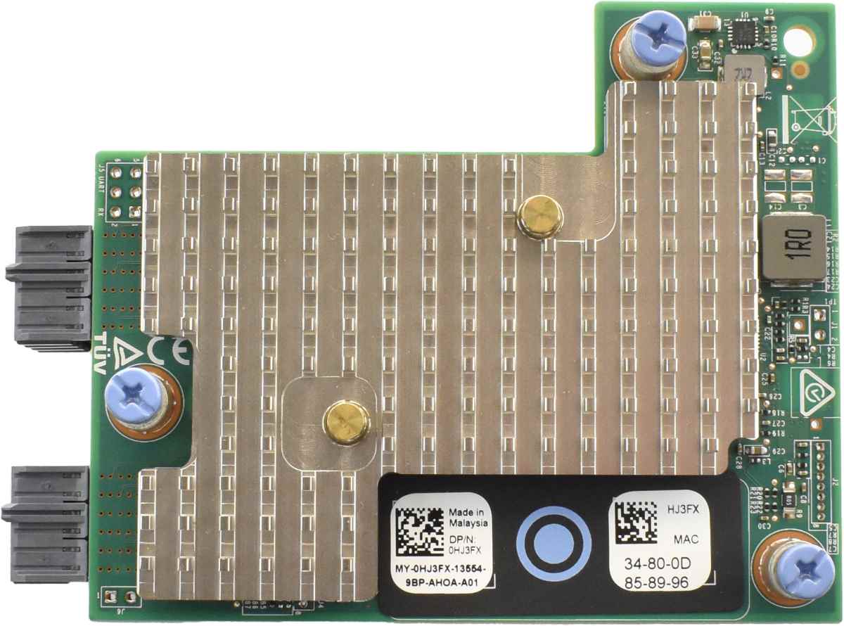 Dell Qlogic QL41232 HMKR Dual-Port Mezzanine Card 25GbE SFP28 0HJ3FX Dell Qlogic QL41232 HMKR Dual-Port Mezzanine Card 25GbE SFP28 0HJ3FX