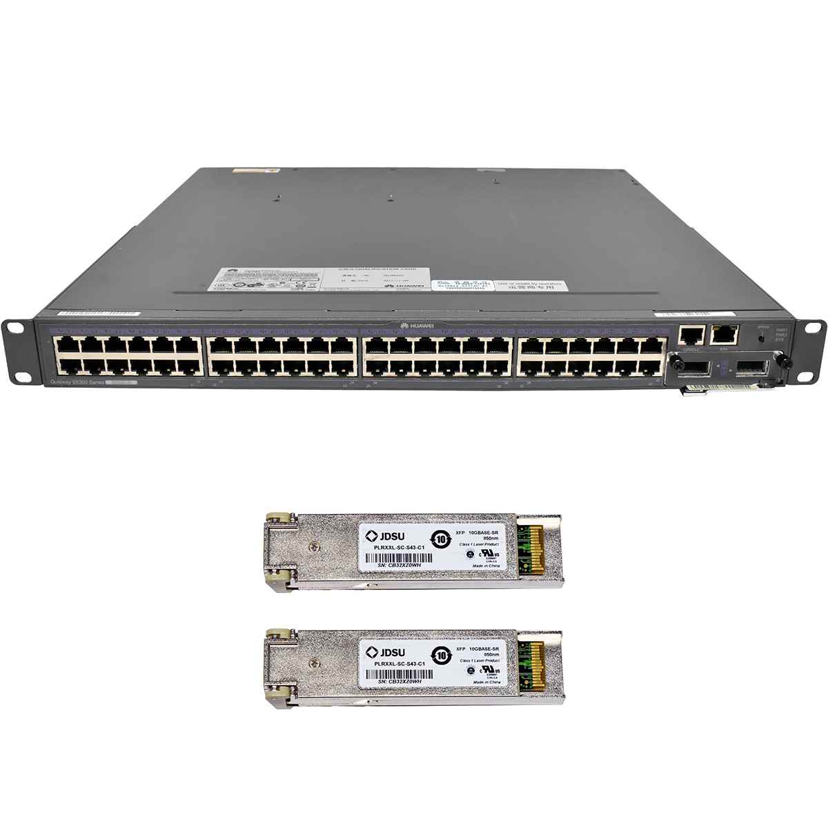 Huawei Quidway S5300 Series S5352C-EI 48-Port RJ-45 GE 2x PSU +10G XFP Module 2x XFP Transceiver