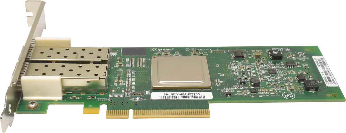 HP QLogic QLE2562-HP 2-Port 8G FC Network Adapter PCIe x8 AJ764-63002 489191-001 FP HP QLogic QLE2562-HP 2-Port 8G FC Network Adapter PCIe x8 AJ764-63002 489191-001 FP