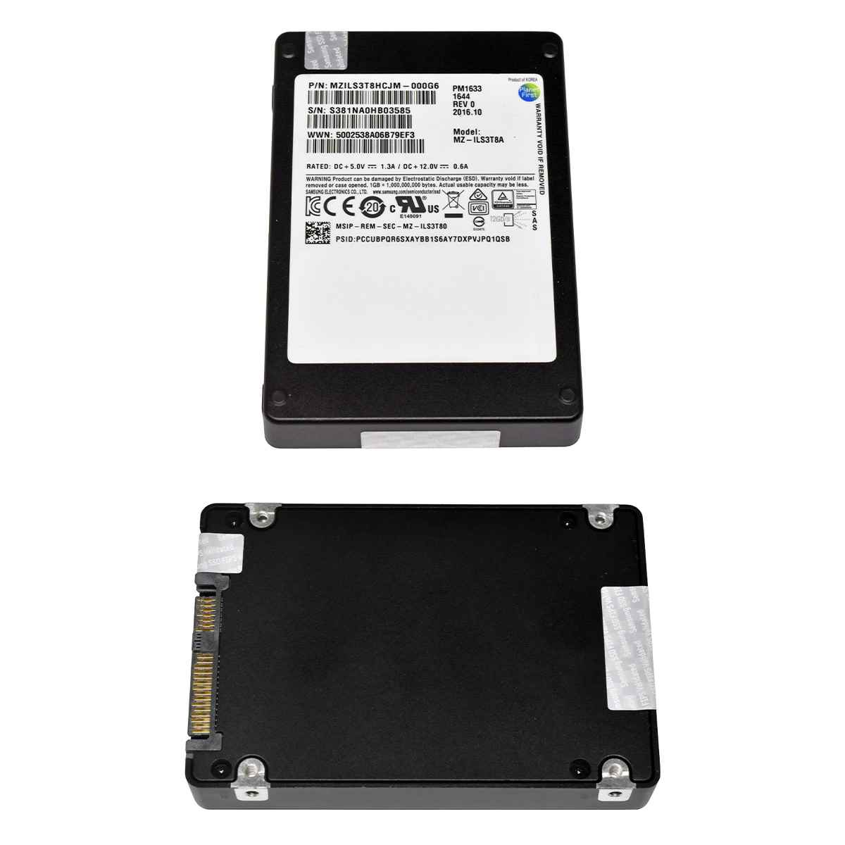 Samsung 3.84TB PM1633 MZ-ILS3T8A 2.5" 12G SAS SSD