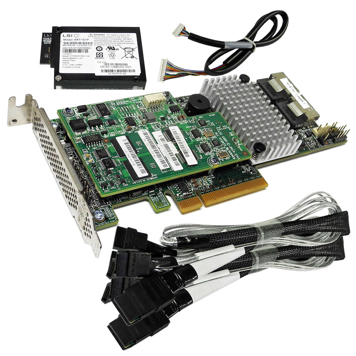 Cisco-UCS-RAID-9266-6G-8-Port-1GB-FBWC-SAS-RAID-Co-001.jpg Cisco UCS-RAID-9266 6G 8-Port 1GB FBWC SAS RAID Controller +BBU +SAS/SATA Kabel