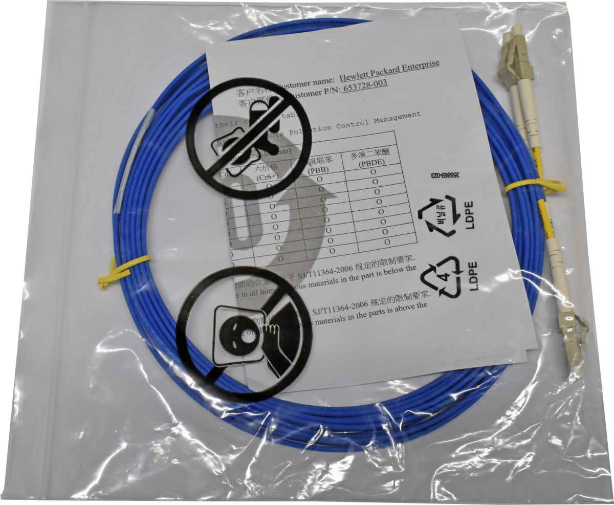 HPE QK734A Premier Flex OM4 5m FC Cable NEU / NEW HPE QK734A Premier Flex OM4 5m FC Cable NEU / NEW