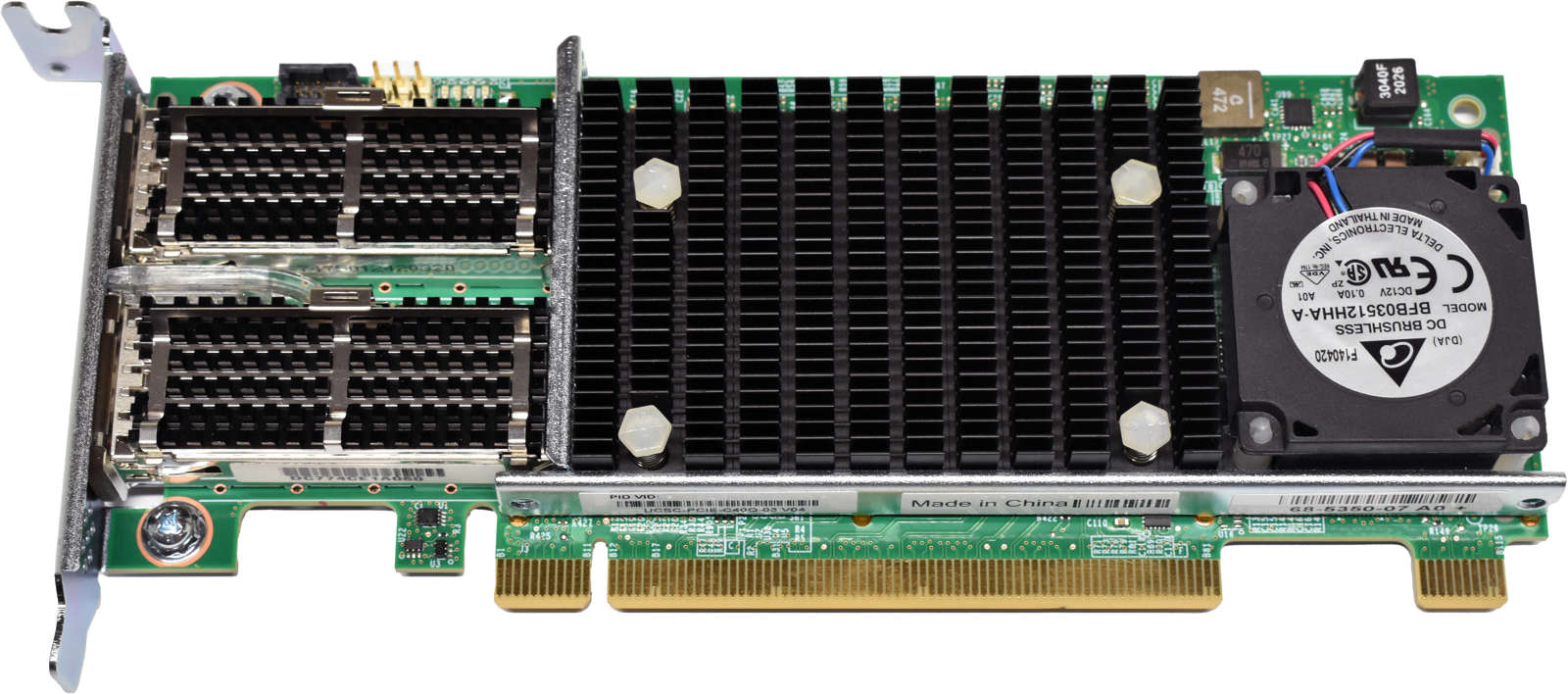 Cisco-VIC-1385-UCSC-PCIE-C40Q-03-68-5350-07-Dual-P-004.jpg Cisco VIC 1385 UCSC-PCIE-C40Q-03 68-5350-07 Dual-Port QSFP+ 40GE FCoE PCIe 3.0 x16 LP