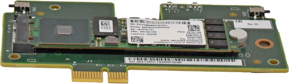 Oracle Intel SSDSCKKB240G8 240GB M.2 SSD with 7341466 Carrier Board