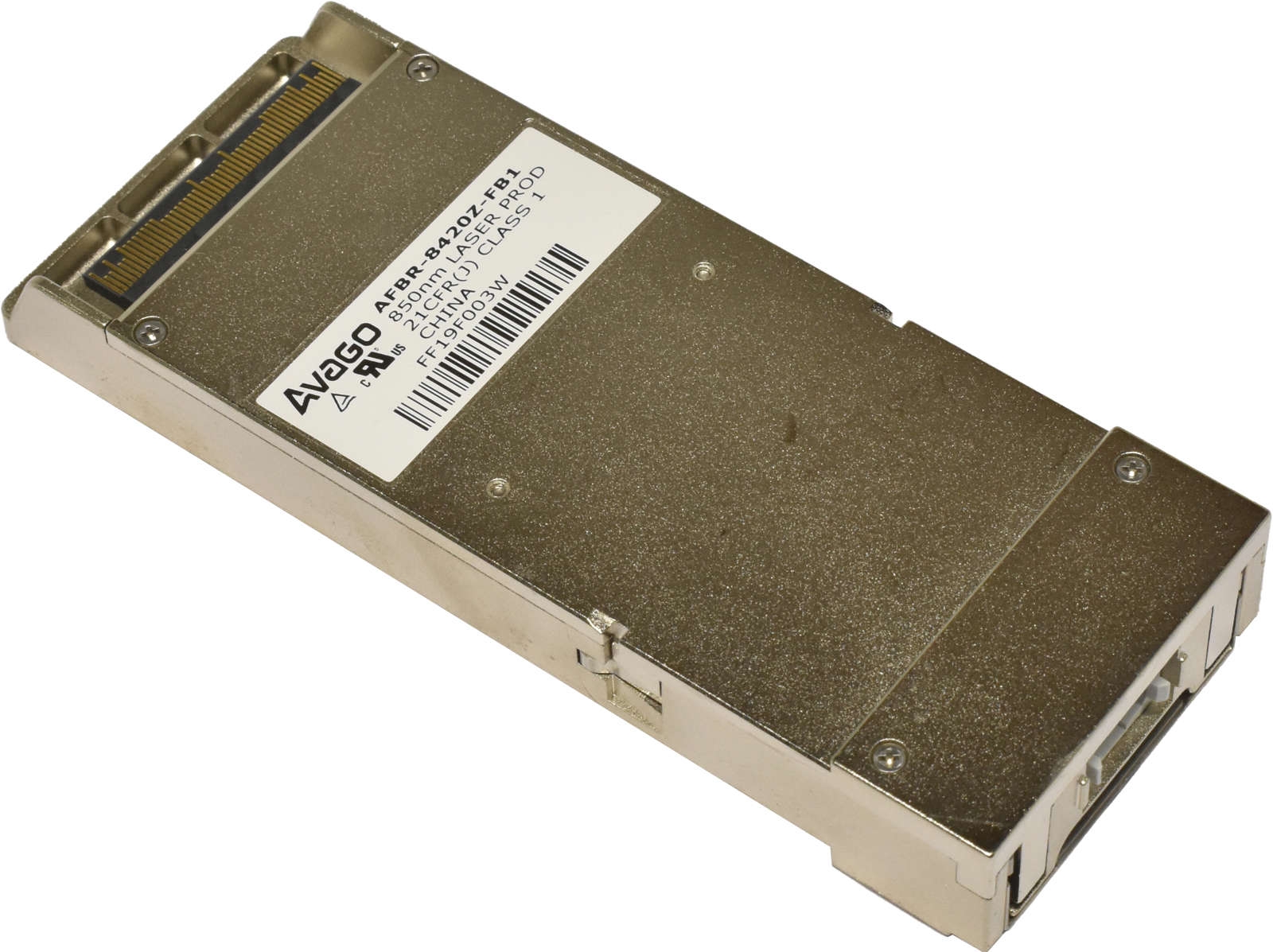 AVAGO-AFBR-8420Z-FB1-100Gbps-850nm-CFP2-Transceive-002.jpg AVAGO AFBR-8420Z-FB1 100Gbps 850nm CFP2 Transceiver Module