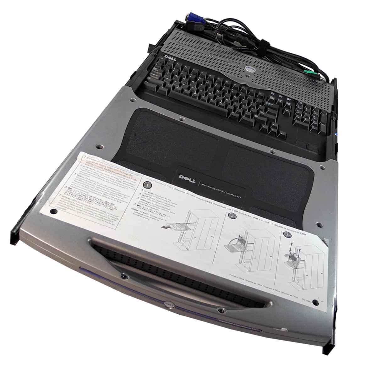 Dell PowerEdge Rack Console 15FP KVM 0G6325 15" US Keyboard +Rack Rails Dell PowerEdge Rack Console 15FP KVM 0G6325 15" DE Keyboard +Rack Rails