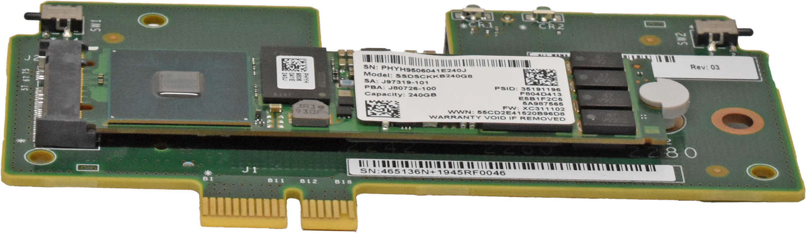 Oracle-Intel-SSDSCKKB240G8-240GB-M-2-SSD-with-7341-003.jpg Oracle Intel SSDSCKKB240G8 240GB M.2 SSD with 7341466 Carrier Board
