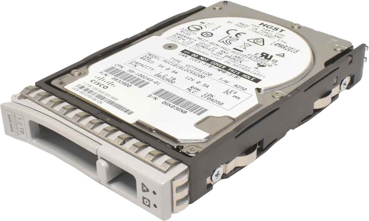 Cisco HGST 1.2TB 2.5" 10K 12G SAS SFF HDD Festplatte HUC101812CSS200 UCS-HD12TB10K12N USC C240 M5