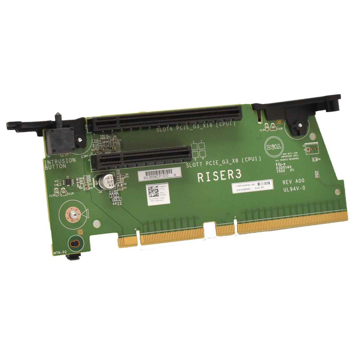 DELL 0NJF90 Riser 3 Board PCIe x16 3.0 PCIe x8 für PowerEdge R820 Server DELL 0NJF90 Riser 3 Board PCIe x16 3.0 PCIe x8 für PowerEdge R820 Server