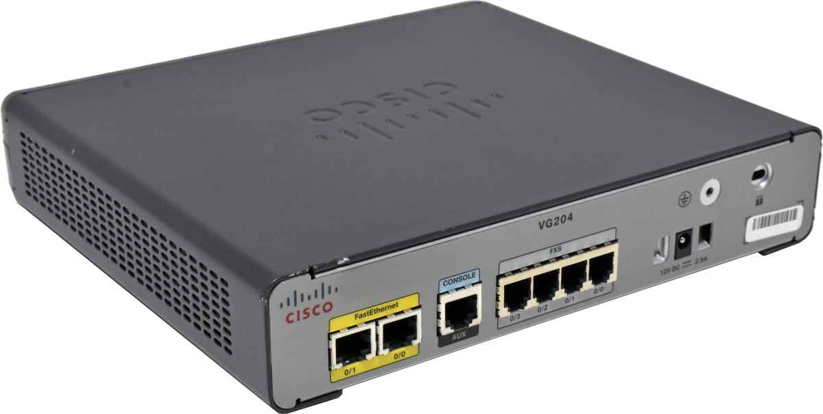 Cisco VG204 74-5701-01 Analog Voice Gateway - VoIP Telephone Adapter no PSU Cisco VG204 74-5701-01 Analog Voice Gateway - VoIP Telephone Adapter no PSU