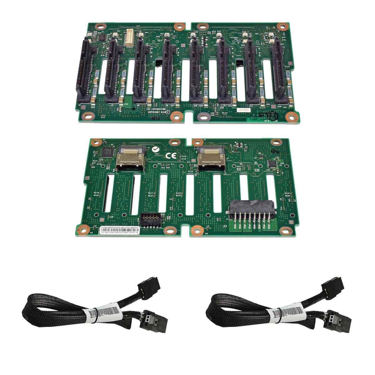 IBM 8 Bay SAS 2,5" Backplane 46W9187 + 2x Kabel 81Y6651 für System X3650 M4 IBM 8 Bay SAS 2,5" Backplane 46W9187 + 2x Kabel 81Y6651 für System X3650 M4